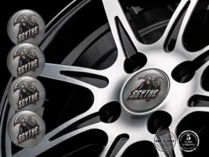 Wheel Badge Edition Resin Domed Labels